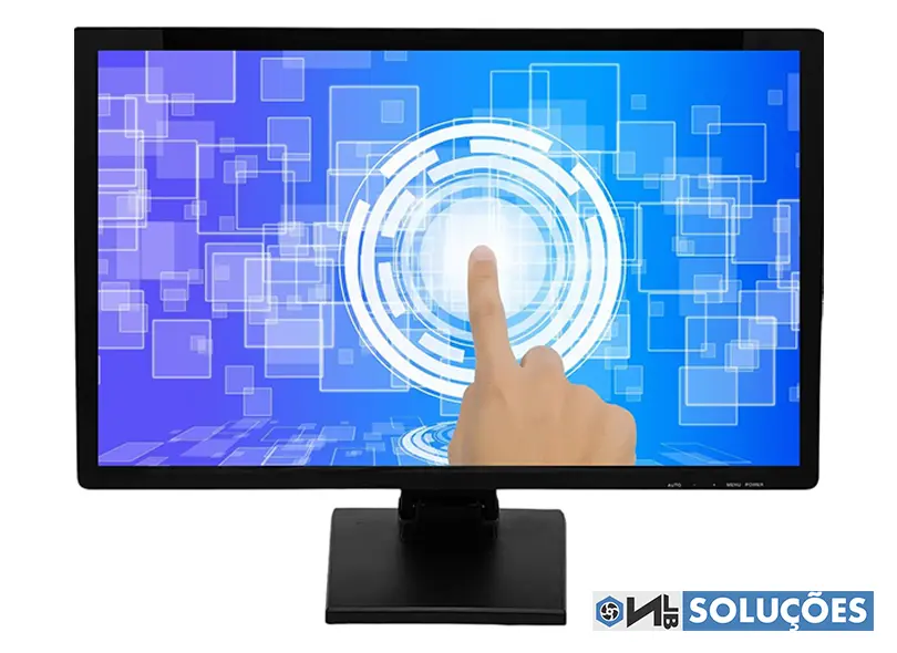 monitor touch 23.8 wide full hd Monitor Touch Screen para aluguel em feiras, estantes e eventos